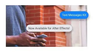 After Effects Template: Text Messages Toolkit + Free Font