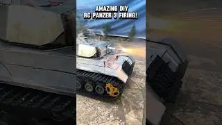 Wow DIY panzer 3 Firing ! #trending #tank #ww2 #viral #shorts