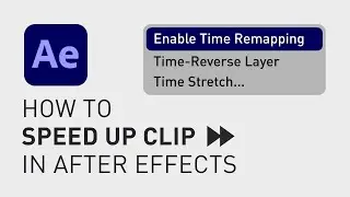 How to speed up clip in After Effects