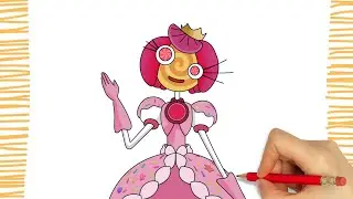 How To Draw a PRINCESS LOOLILALU I THE AMAZING DIGITAL CIRCUS