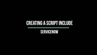 #5 Using the code snippet - create a script include