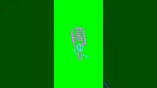 Green Screen Neon Microphone 