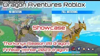 Showcase the NEW Thorkonyx - Season 28 dragon | Winter Firifeller dragon | Dragon Adventures Roblox