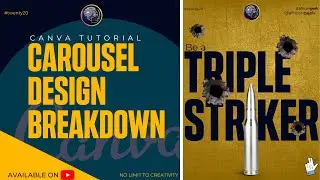 Canva Tutorial for beginners - Carousel Design Breakdown