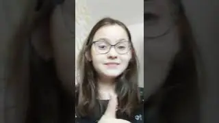 A beautiful girl is broadcasting