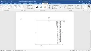 How to Make Text Box Vertical in Word