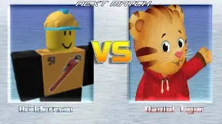 M.U.G.E.N BATTLES | Builderman vs Daniel Tiger | Roblox vs Daniel Tiger's Neighborhood