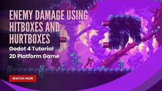 Enemy Damage using Hitboxes and Hurtboxes - Godot 4 Tutorial - Pt 13 - 2D Platform Game