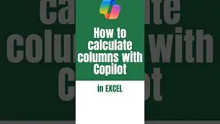 How to calculate columns with Copilot in Excel #Excel #Copilot #tips #productivity #giulianodeluca