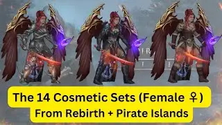 VFO : The 14 Cosmetic Sets (Female ♀️) from Rebirth+Pirate Islands