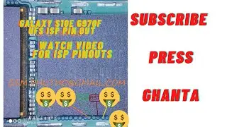 Samsung S10e isp pinouts | Samsung G970F ISP pinouts | Samsung s10e UFS isp pinouts Easy Jtag Plus