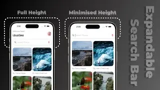 Expandable Search Bar + Progressive Blur Effect | SwiftUI | Xcode 16