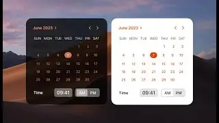 Calendar UI Component Designing in Figma full tutorial