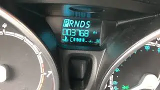 FORD FIESTA - instrument panel toggle between the miles per gallon miles spent tripometer odometer