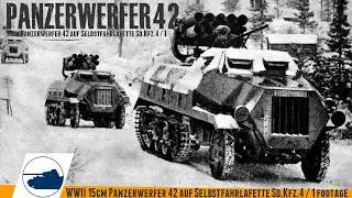 Rare WW2 Panzerwerfer 42 - Footage.