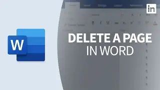 Word Tutorial - How to DELETE A PAGE