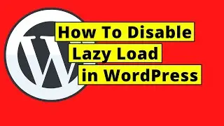 How To Disable Lazy Load in WordPress