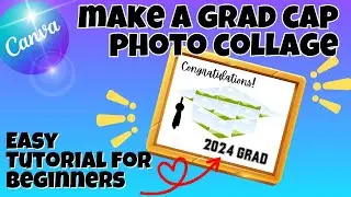 Make a Graduation Cap Photo Collage, Graduation Digital Product Gift or Sell