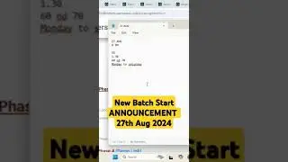 New Batch Start ANNOUNCEMENT 27th Aug 2024 #skfacts #servicenow