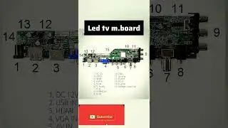 led tv m.board #akexperiment #electronics #pinout #ledtv #pcb #tvparts #connecter #shorts