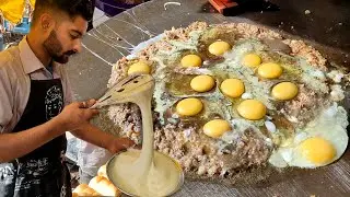 Scrambled Eggs in Pakistani Food Street  | SLOPPY JOES | Street Food Kabab Kata Kat