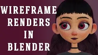 How to Render Wireframes in Blender Eevee | Blender 2.9 tutorial