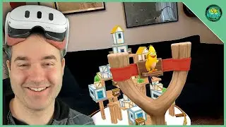 Angry Birds Mixed Reality Update with Hand tracking! Meta Quest 3 Angry Birds VR: Isle of Pigs