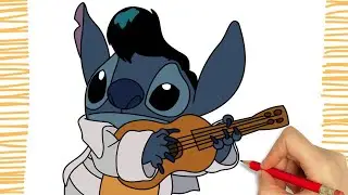 How to Draw ELVIS STITCH I Easy