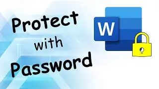 How to Protect MS Word Document with Password | How to Apply Password to Word File