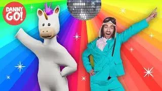 Rainbow Disco Unicorn Dance! 🦄 /// Danny Go! Movement Songs for Kids