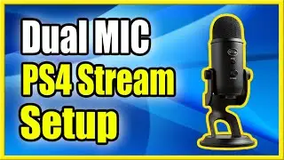 How to MUTE Mic and Still Talk to PS4 Livestream (Dual Mic Setup)(No PC or OBS)(Youtube or Twitch)