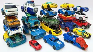 Different Tobot Robot Car Transformers: OPTIMUS PRIME, DINOSAUR TRUCK, CRANE, TRAIN, BUS Stopmotion