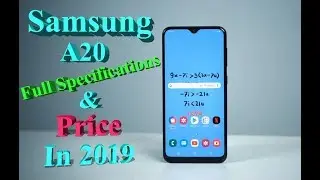 Samsung A20 Full Specifications, Review & Price in Bangladesh 2019