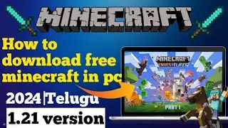 how to download minecraft pc free v1.17 in telugu 2021 #minecraft