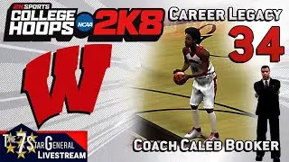 Caleb Booker Career Legacy | College Basketball 2K8 | Livestream 34