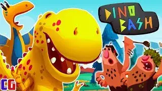 Dino Bash НАПАДЕНИЕ ЗЛЫХ ТРОГЛОДИТОВ! Защищаем яйцо динозавра в мультяшной игре Дино Баш