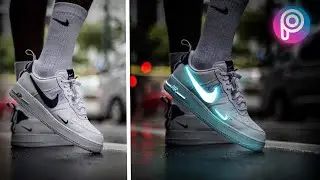 Picsart Neon Glowing Sneakers Photo Effect | Picsart Tutorial