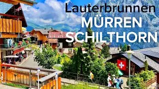 🇨🇭Switzerland Murren || Beautiful Road Cable Car 🚠 Swiss Village Travel Guide