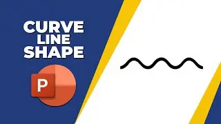 how to draw curve line shape in PowerPoint