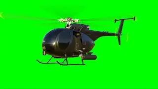 Green Screen Video - Helicopter (Black)