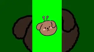 Green Screen Animated Puppy 021 | #shorts #greenscreen