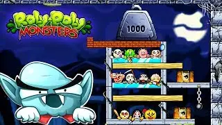 ROLY POLY MONSTERS walkthrough arcade GAMES PUZZLE part 12 - educational and fun videos for kids