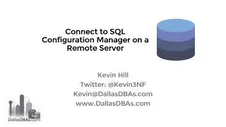 Connect to SQL Server Configuration Manager on a remote server