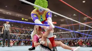 WWE 2k23 MODS: Alexa Bliss (Playhouse) vs Doink the Clown #intergender #wrestling