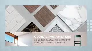 Using The Global Parameter to Control Materials in Revit ✔🥇