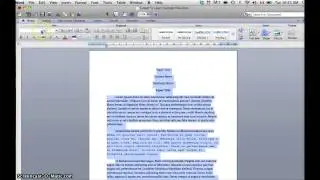 Changing Font in Entire Document in Word 2010 (Mac)