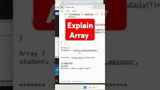 Explain Array || Array position reading #servicenow #coding #scripting