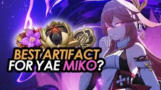 BEST ARTIFACT SETS for YAE MIKO Damage test + Comparison | Genshin Impact