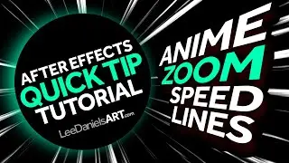 After Effects Tutorial | QUICK TIP | Anime ZOOM Speed Lines