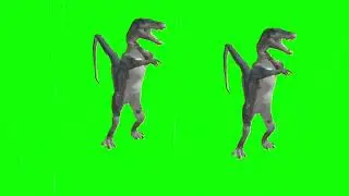 green screen animation! 3D character free download  ! free copyright green screen animals